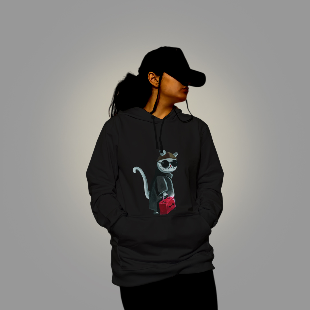 طرح گربه - مشکی