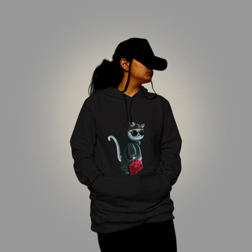 طرح گربه - مشکی