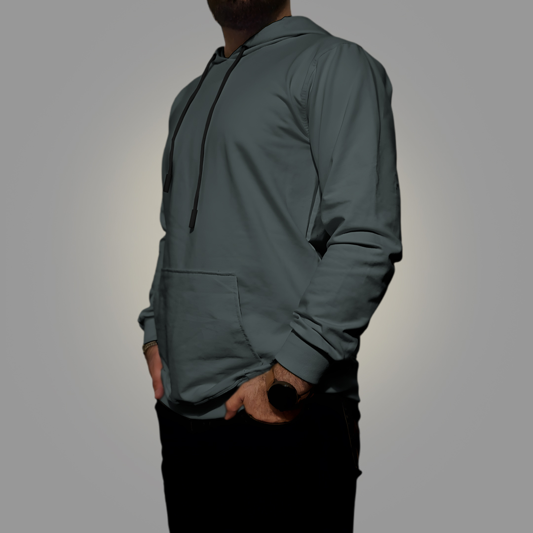 هودی رنگ طوسی